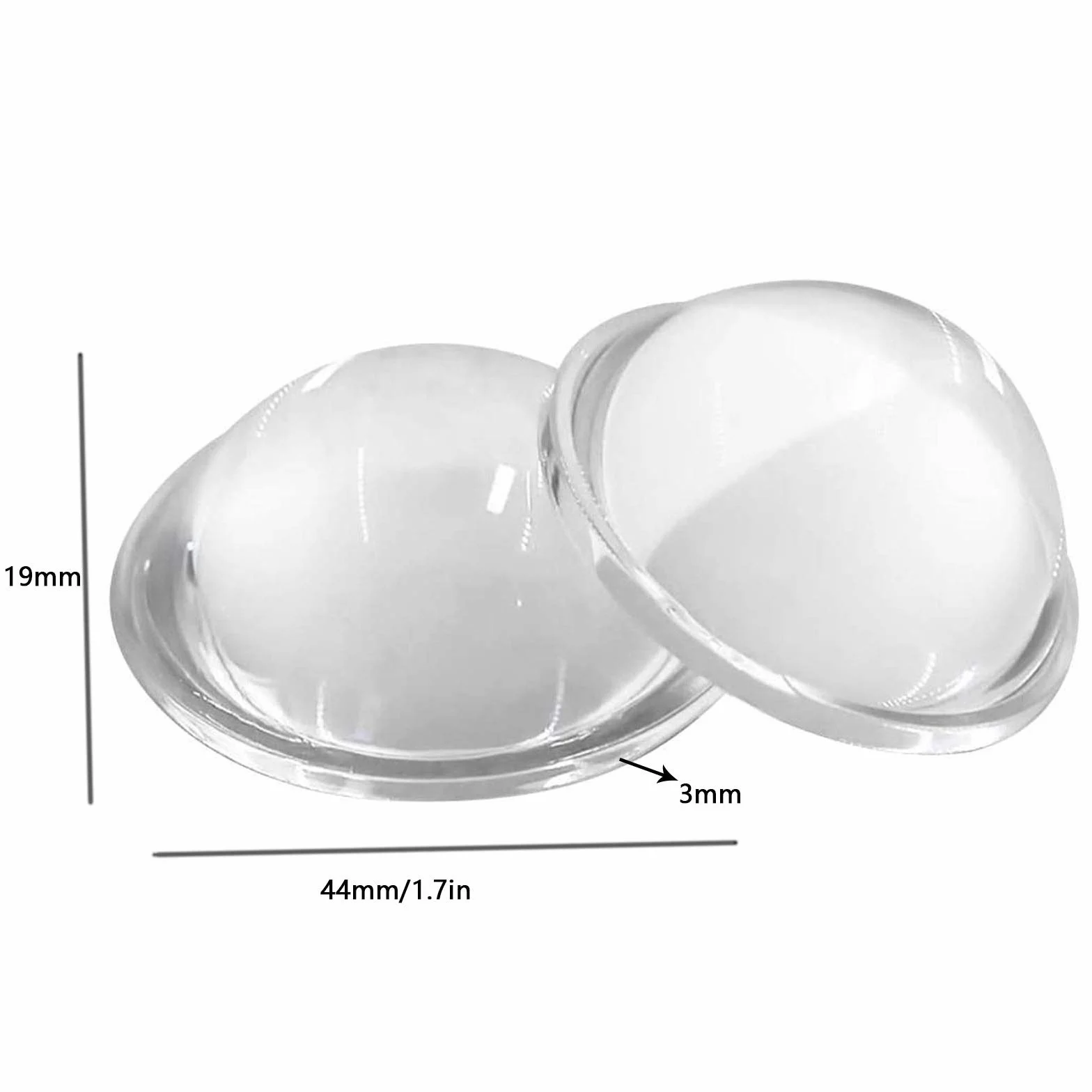 Lente De Cristal Convexo Lente Convexa LED Lente Óptica Convexa Condensador De La Lente Óptica Lentes De Condensador para Faros LED, Luces De Automóvil, Linternas y Luces De Proyección
