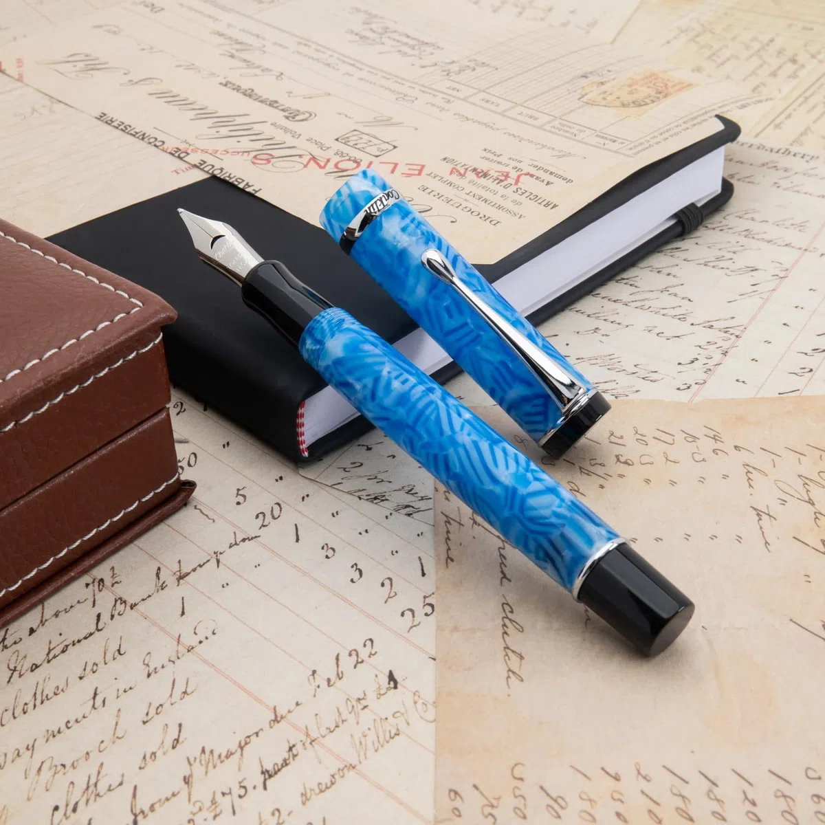 Conklin Hielo azul Duragraph pluma estilográfica