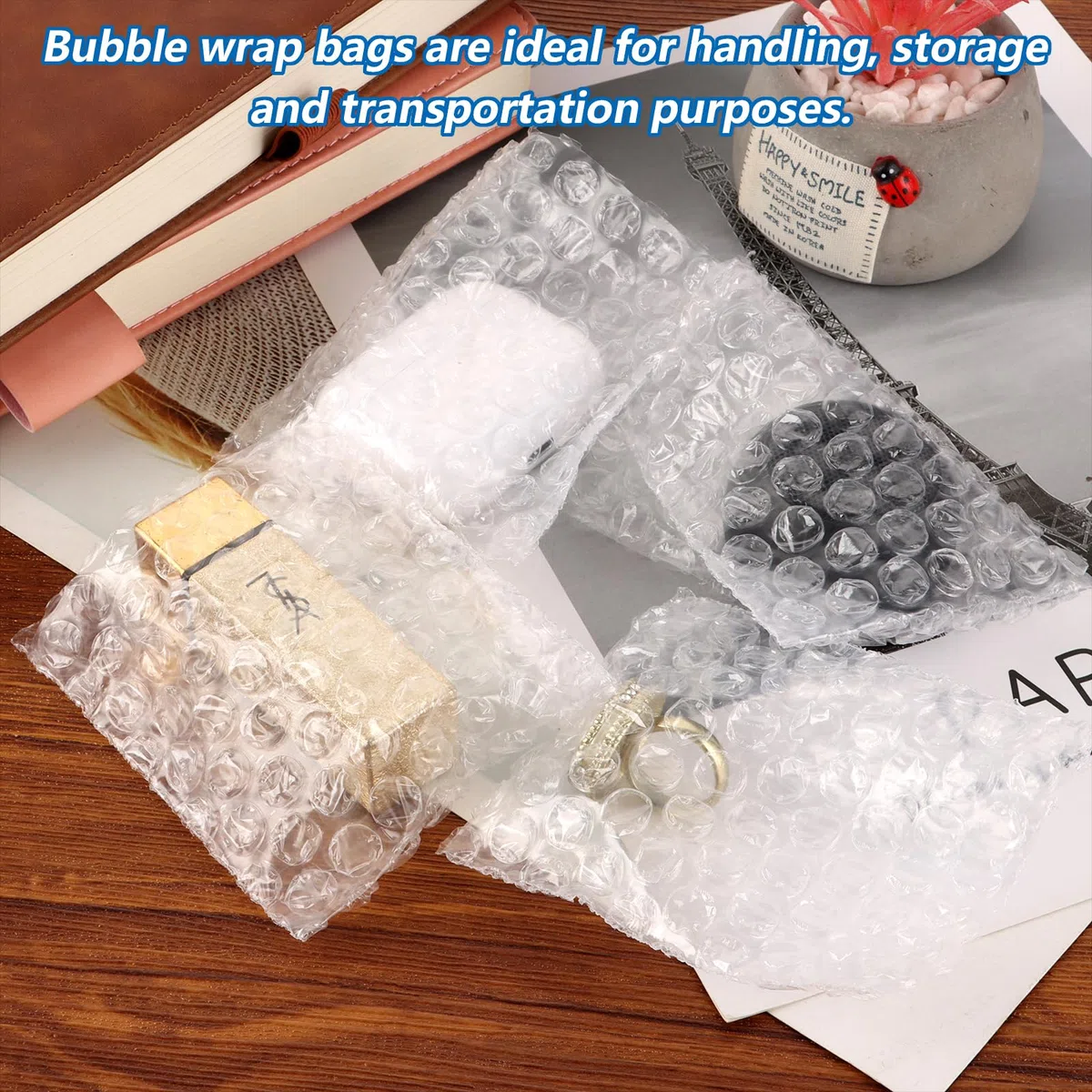 CYEER 50 bolsas de burbujas de 30 x 40 cm, envoltura de burbujas, bolsas de burbujas, bolsas de burbujas, material de embalaje de burbujas para envío, acolchado resistente a los golpes