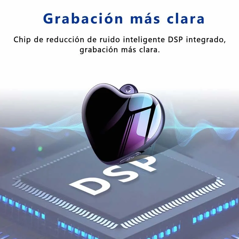 Mini Grabadora de Audio USB con Activación por Voz, Dispositivo de Grabación Llavero
