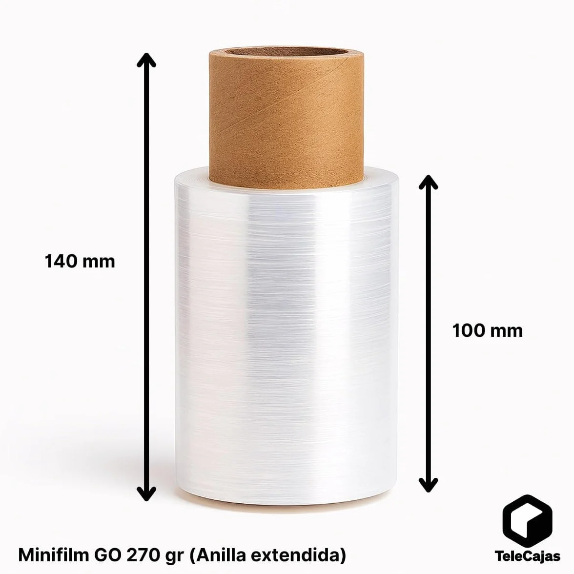 MiniFilm GO Estirable Transparente Film de Embalaje Retractilar 100 ml 270 gr Pack 40