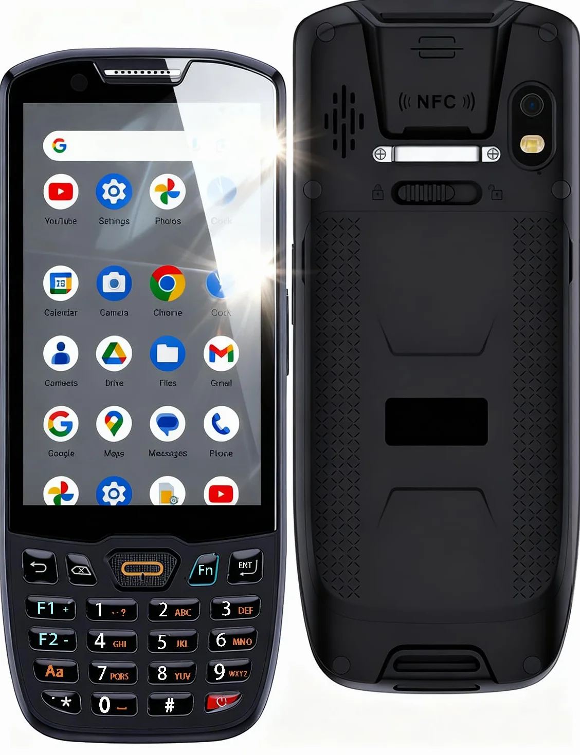 Escáner de código de Barras Android 13 de 4 + 64 GB, escáner de código de Barras Integrado 1D/2D/QR, BT, WiFi Qualcomm Portalbe escáneres para inventario, computadora móvil de Mano PDA para almacén