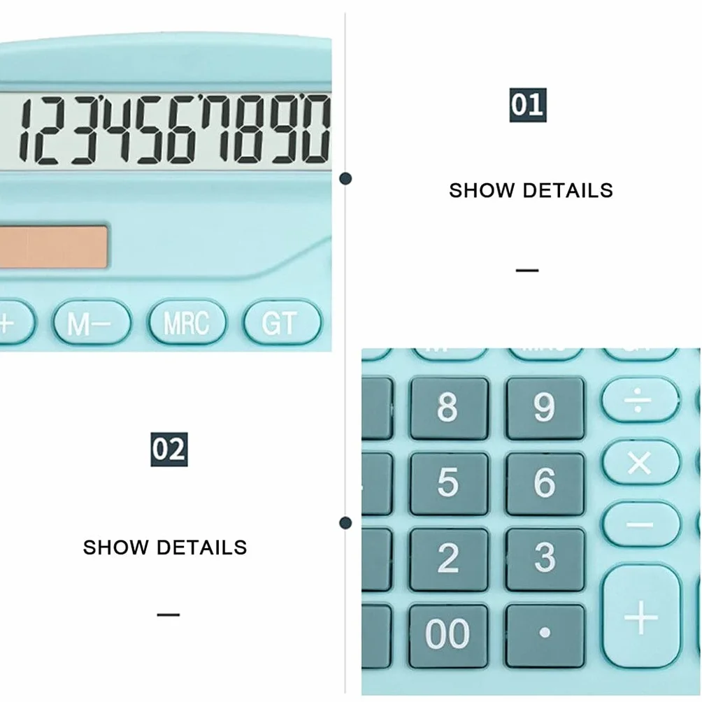Calculadora Científica Digital Solar De Escritorio 12 Dígitos Herramienta Contabilidad Empresarial Financiera