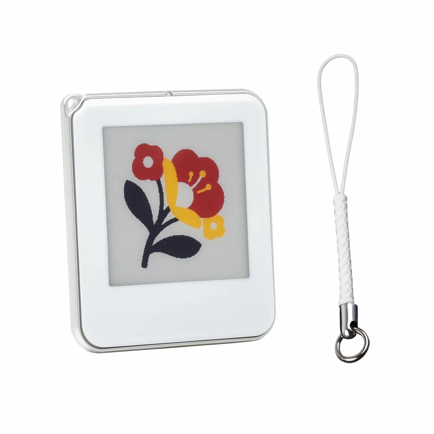 Waveshare 1.54inch Passive NFC-Powered E-Paper (G), Red/Yellow/Black/White 4-Color Displaying, No Battery, Wireless Powering & Data Transfer, Silver Metal Border