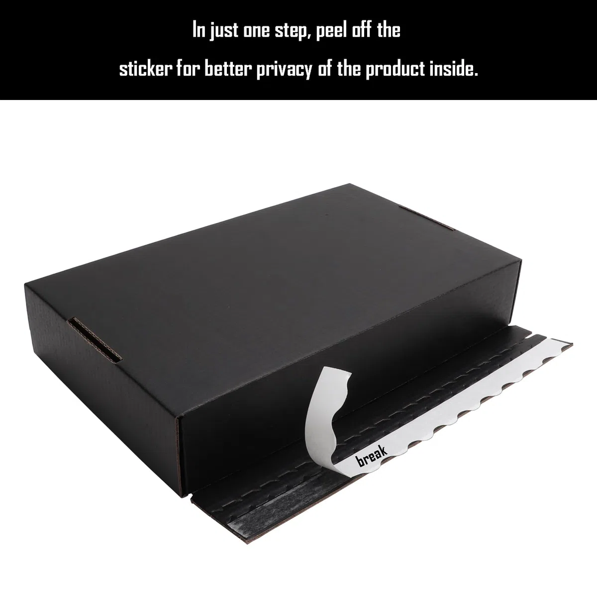 Embalaje de envío negro de 10.5 x 6.3 x 2 pulgadas de alto, cajas de cartón corrugado duro para regalo para propuesta de dama de honor, invitaciones, boda, Navidad, aniversario