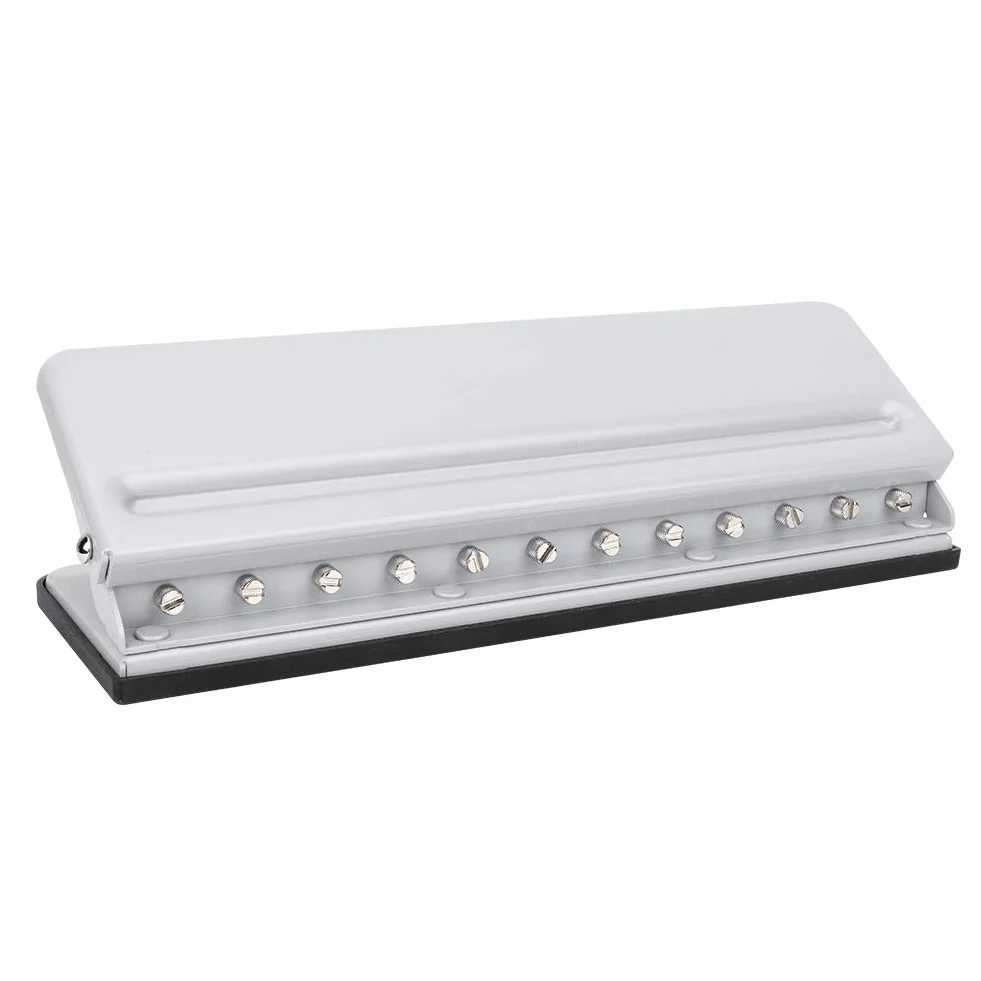 Perforadora de Setas Ajustable, Máquina Perforadora de Encuadernación Multifunción para Papel A4/B5/A5/A7, 6 Hojas que Combinan Fotos, Periódicos con Anillo de Encuadernación