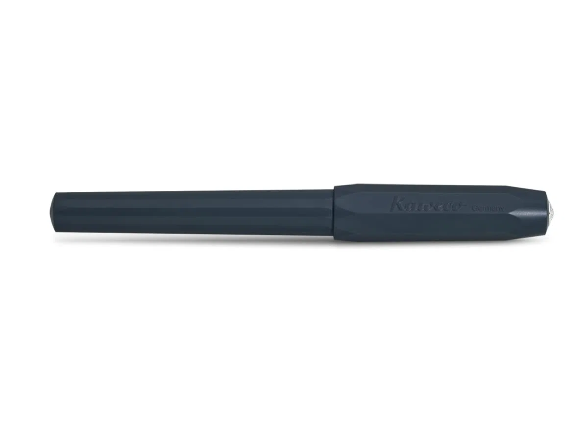 Kaweco Perkeo 10002092 - Juego de caligrafía (plástico, 1,1 mm, 1,5 mm, 1,9 mm, 15,5 cm), color azul