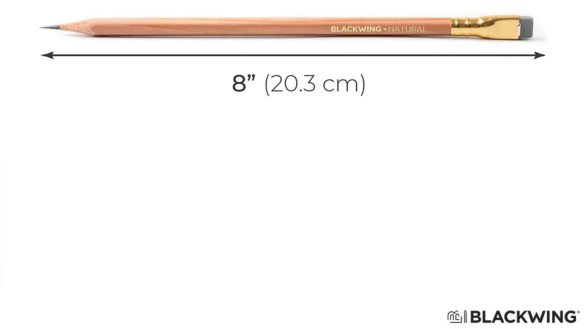 Blackwing Bleistift Naturals | Set mit 12 Bleistiften in schöner Box extra harte Mine