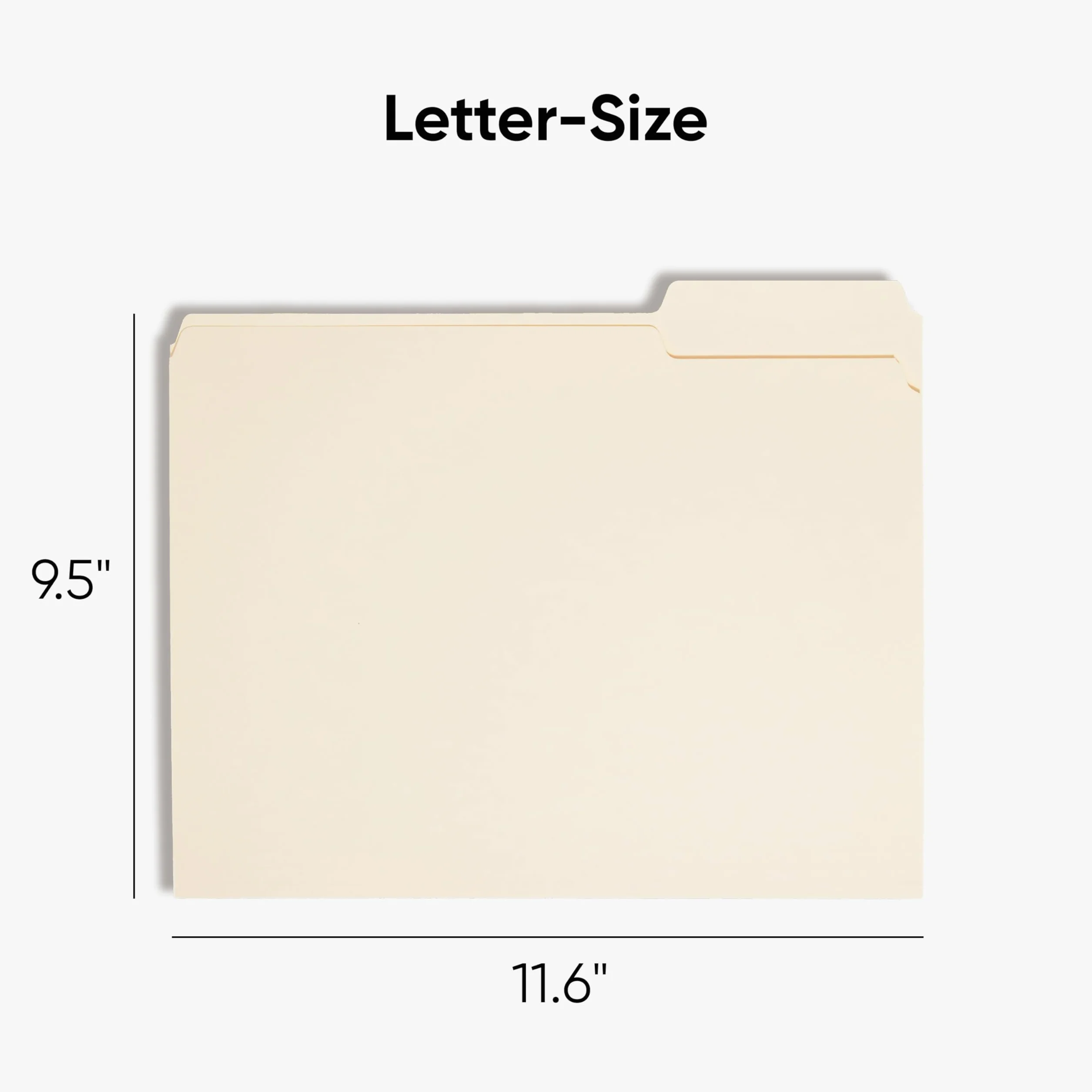 Smead Manila carpeta, 1/3-cut Tab, tamaño carta, Manila, 100 por caja