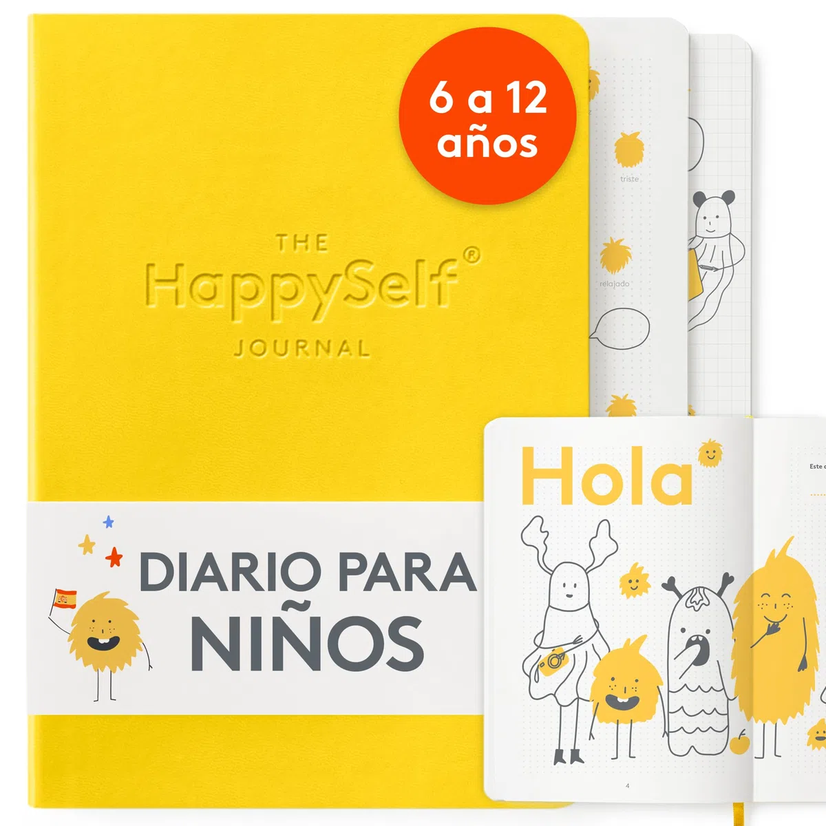 HappySelf Diario - [Edición en español] (Amarillo)