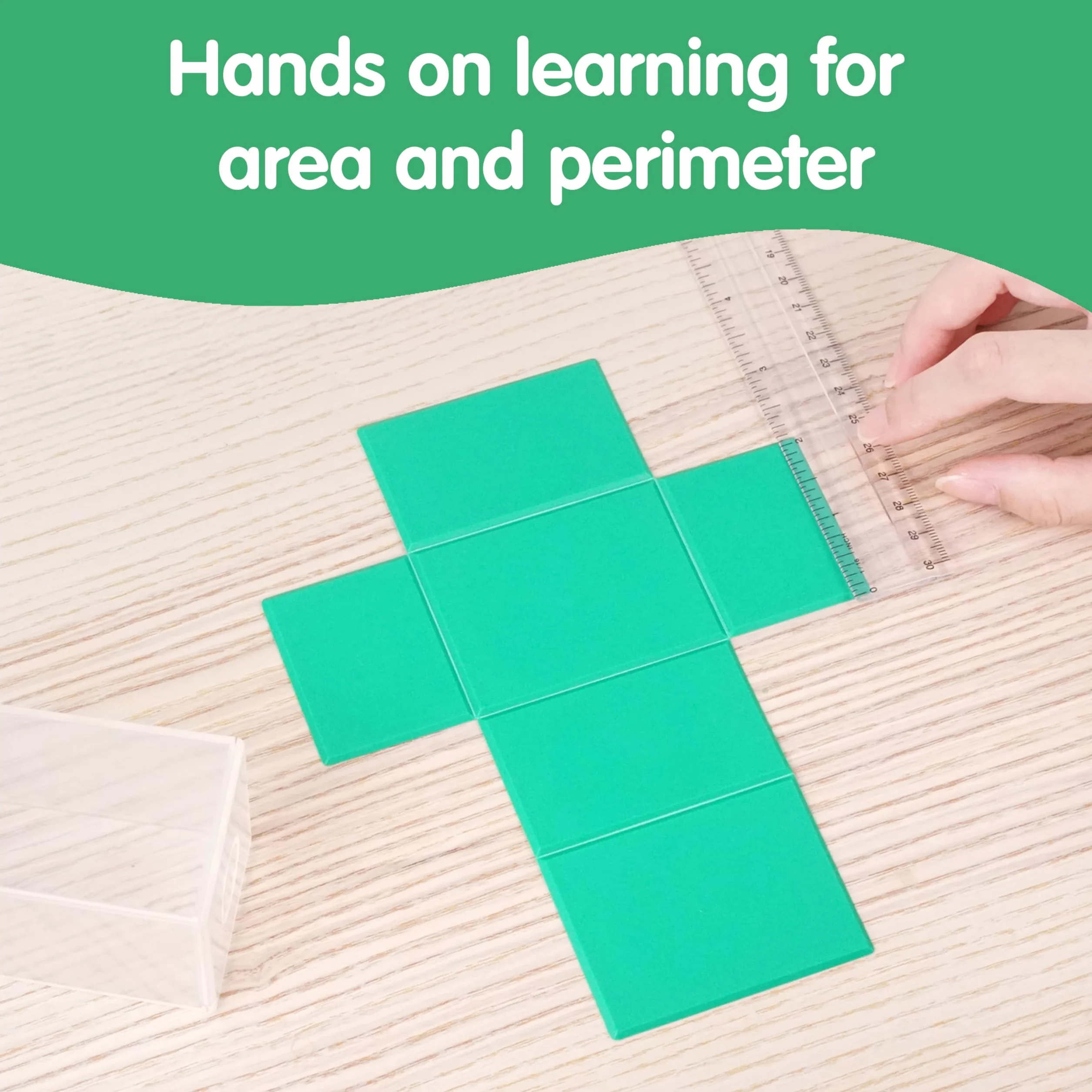 Learning Advantage edxeducation 2D3D - Sólidos geométricos | Juego de 24 | 12 Formas, 12 Redes Plegables y guía de Actividades | Manipulación de matemáticas y geometría para niños