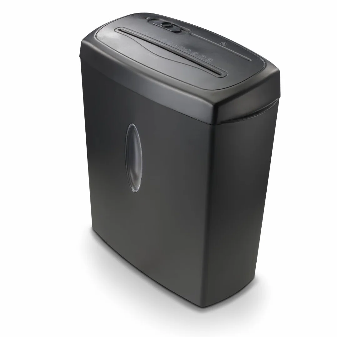 Hama | Destructora de Papel Corte Transversal 10 Hojas DIN A4 P4 (Trituradora de Documentos GDPR para CD DVD Tarjetas, E-3, P-4, T-4, antiatasco automático, 15 L) Negro