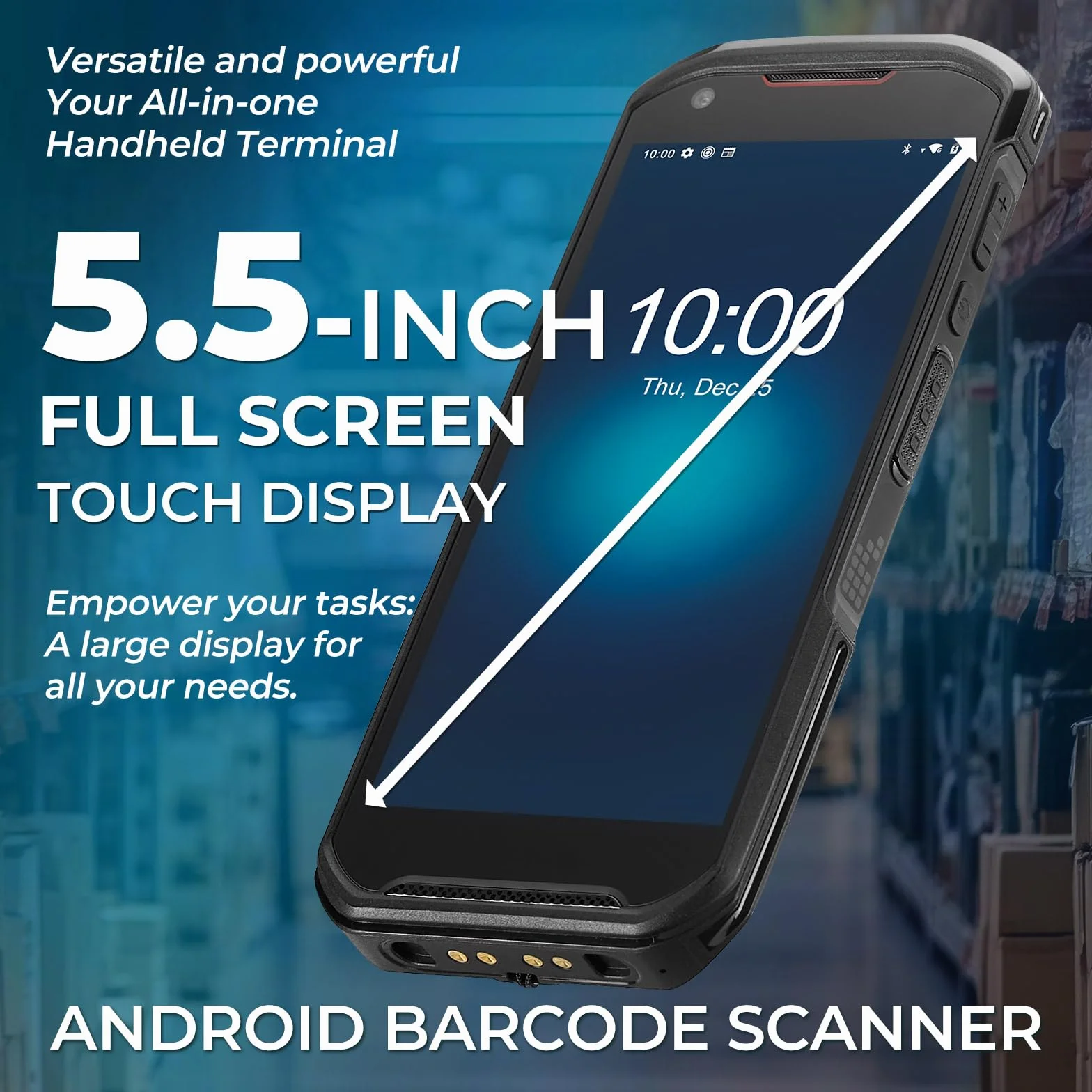 SVANTTO M09 Escáner de Códigos de Barras Android 13 PDA 5.5 Pulgadas 6+64GB Doble SIM