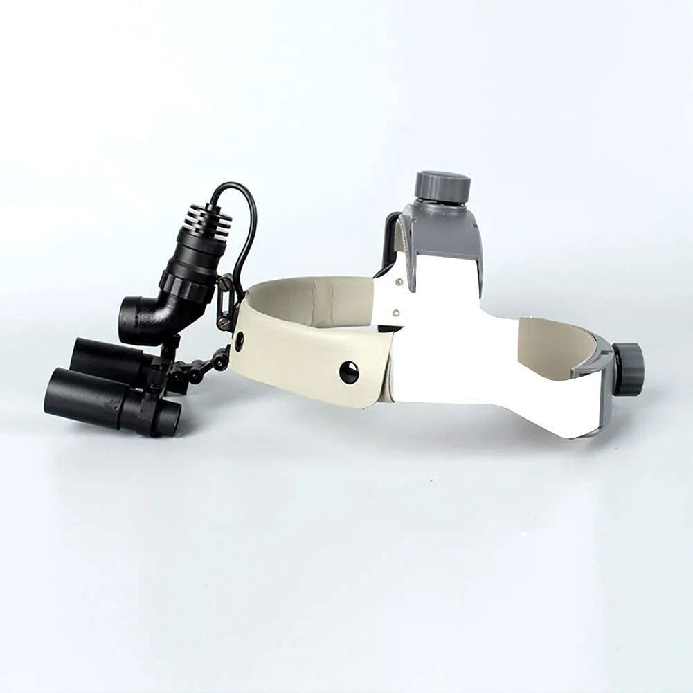 Lupas Dentales De Aumento 4X 5X, Lupas Quirúrgicas Binoculares, Linterna Frontal Quirúrgica Led De 5W, Diadema Dental, Ampliamente Utilizadas En Odontología, Cirugía Estética Y Laboratorio.