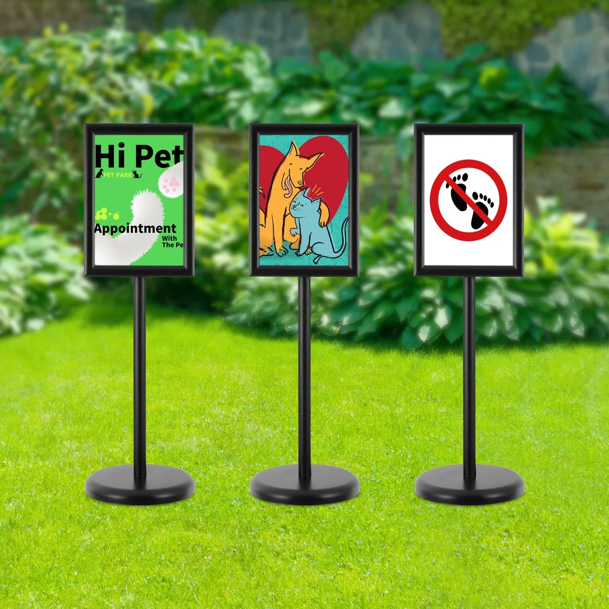 8 soportes para carteles DIN A4 para pantalla, soporte ajustable para carteles, soporte de póster para mesa, soporte de metal reutilizable para tiendas, restaurantes y publicidad
