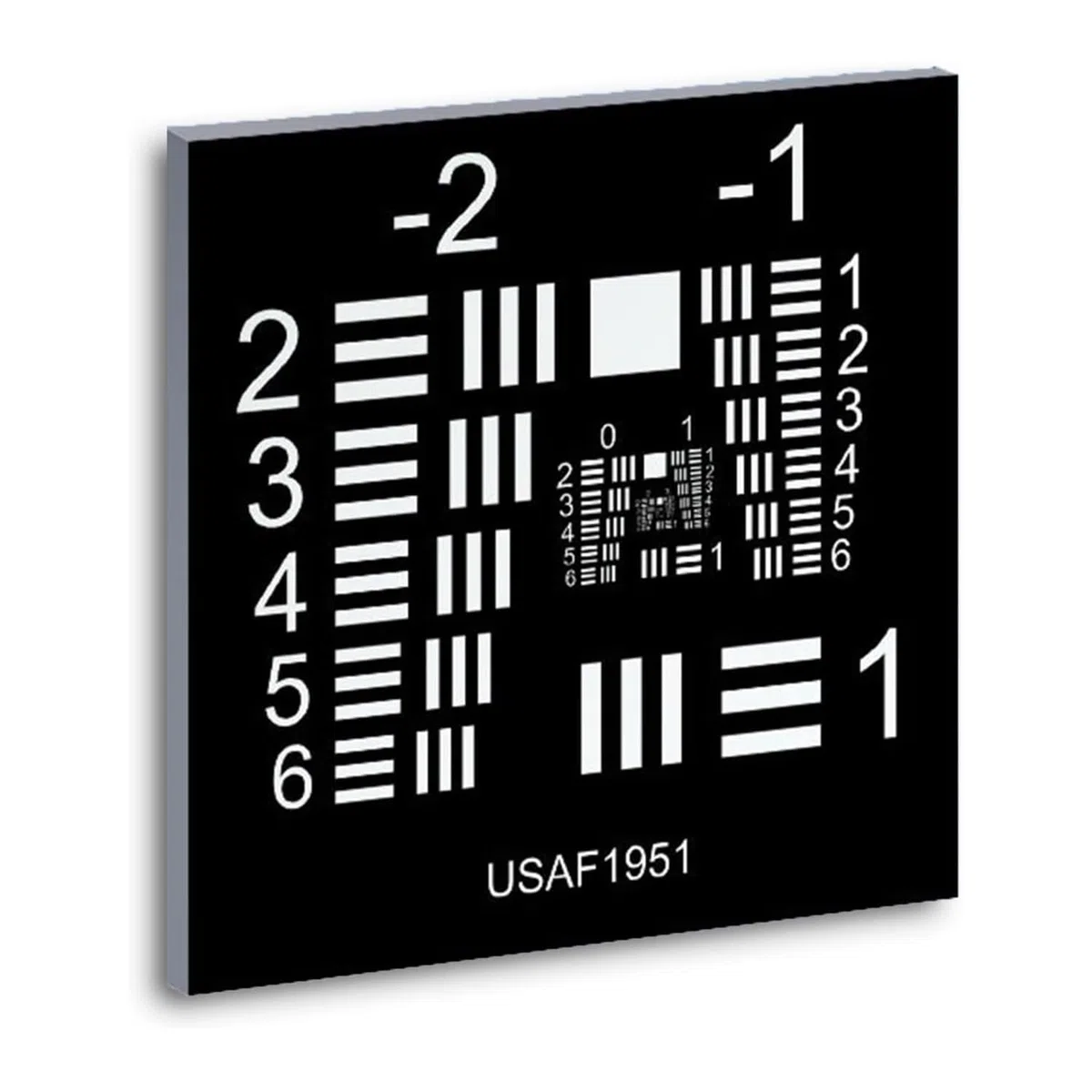 Tabla de prueba de cámara de microscopio óptico, placa de calibración de película positiva/negativa para investigación científica e inspección industrial, precisión ± 5 um