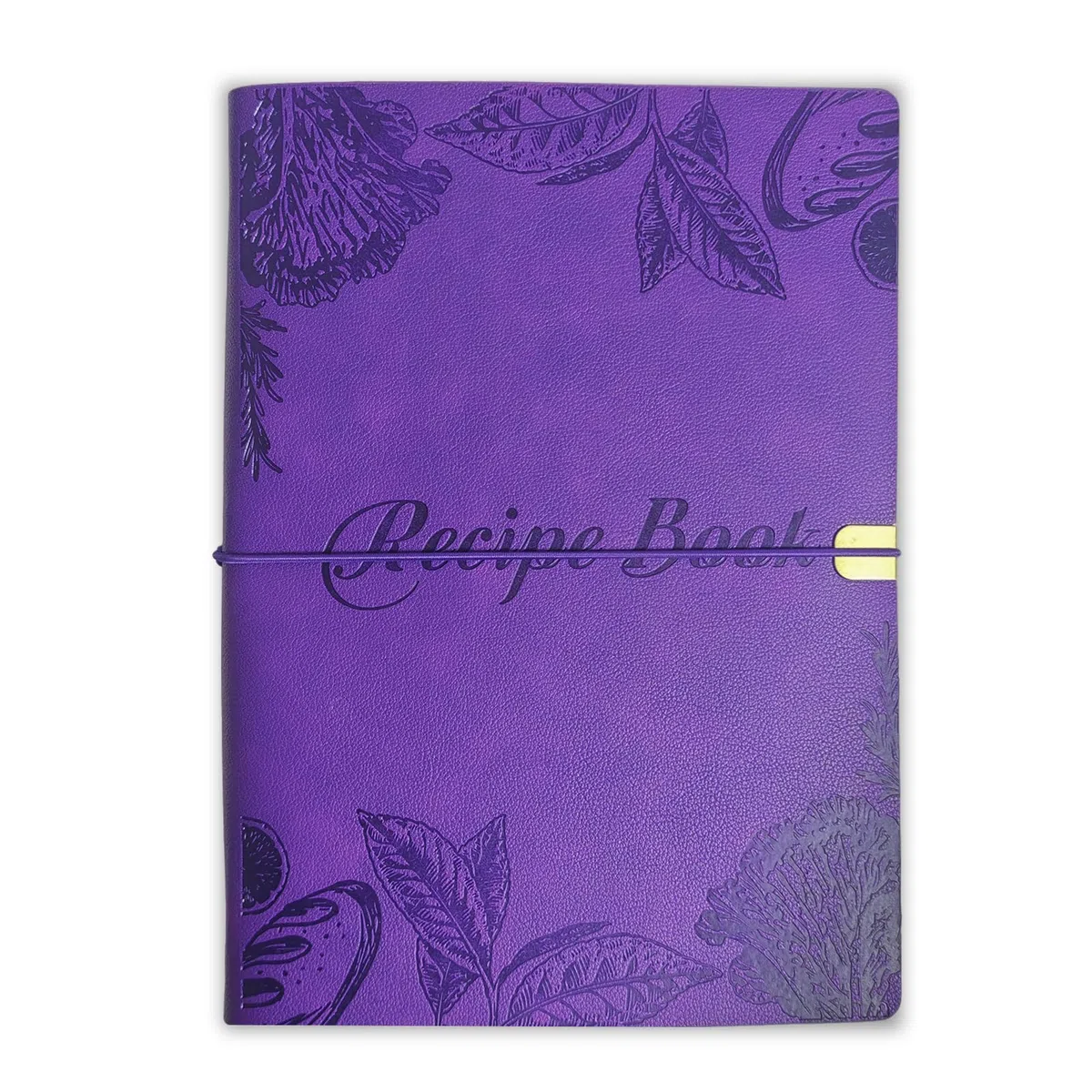 Libro de recetas en blanco para escribir en tus propias recetas, cuaderno de recetas de cuero, diario de recetas con capacidad para 150 recetas (recetas largas y recetas cortas) (color