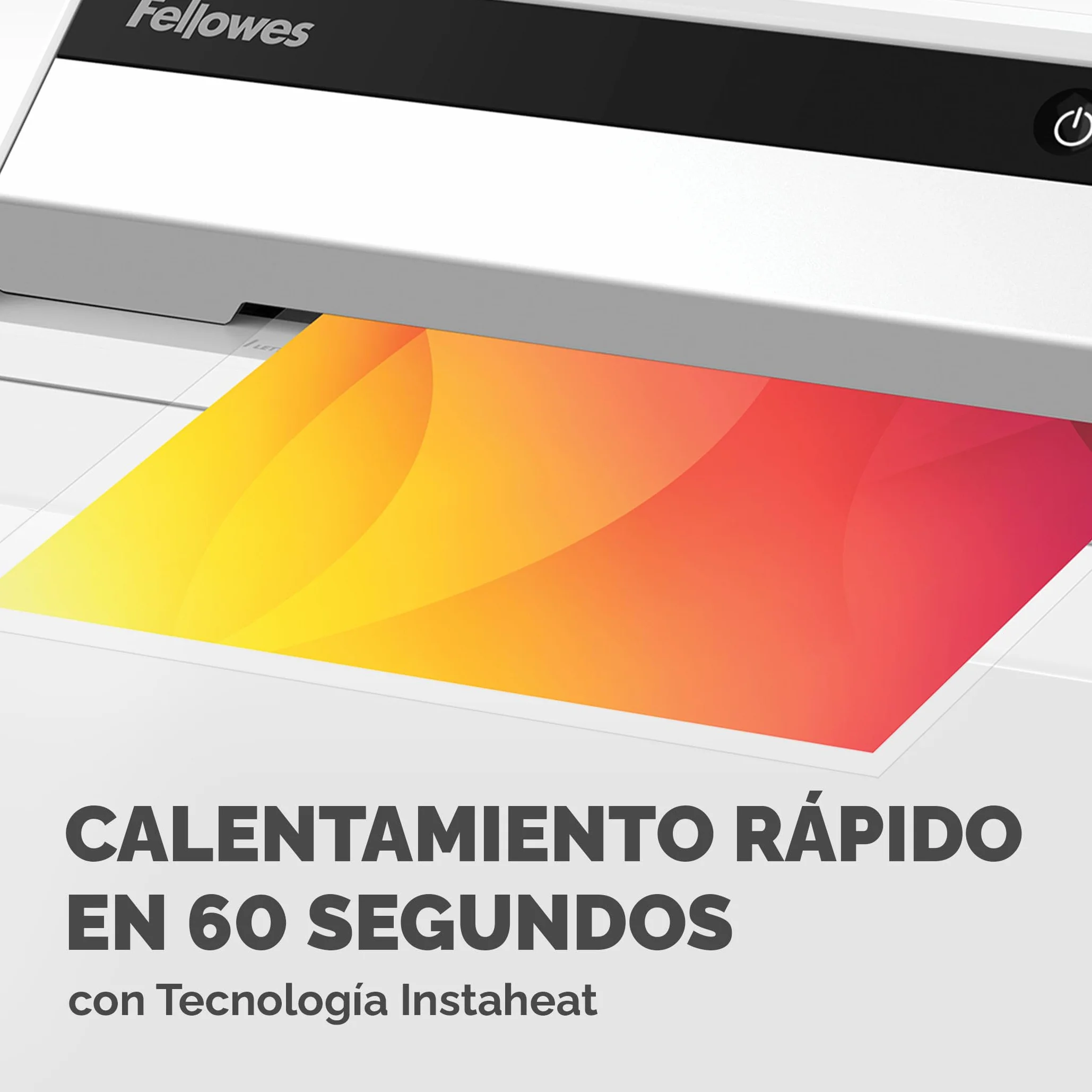 Fellowes Plastificadora Saturn A4 InstaHeat 60 segundos 80/100/125 micras Incluye 10 fundas
