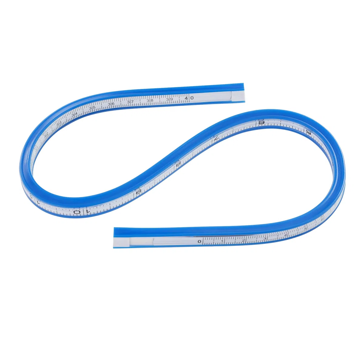 Pacific Arc Regla de curva flexible graduada de 20 pulgadas con borde de tinta, para dibujar, hacer patrones, ingeniería, fabricación de plantillas, ajuste de sillín