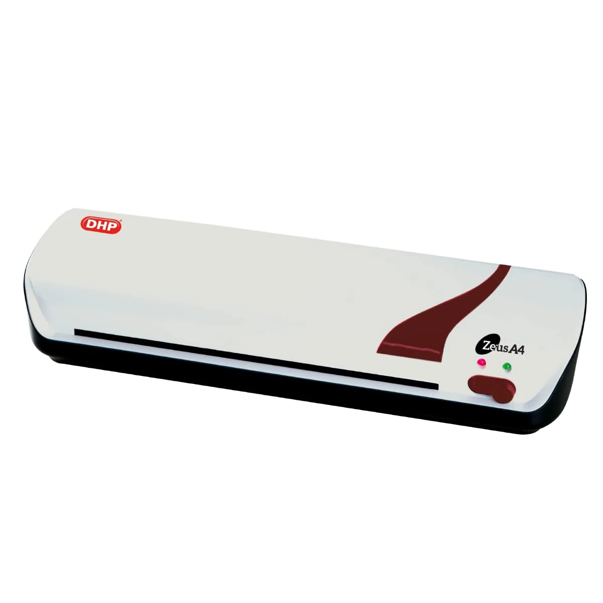 Plastificadora DHP Zeus A4 - Plastificadora A4 de dos rodillos con liberalización ABS, plastifica fundas de hasta 125 micras (1 cara)