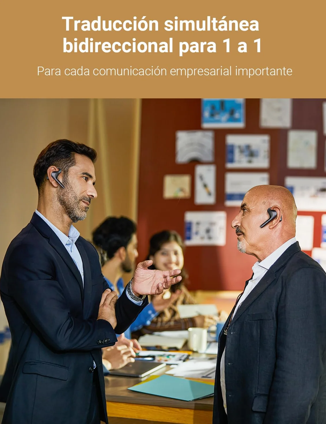 Timekettle W4 Pro Al Auriculares Intérpretes, Traducción Simultánea Bidireccional, Dispositivo Traductor que Soporta 40 Idiomas, auriculares traductor en tiempo real para Vídeos y Llamadas Telefónicas