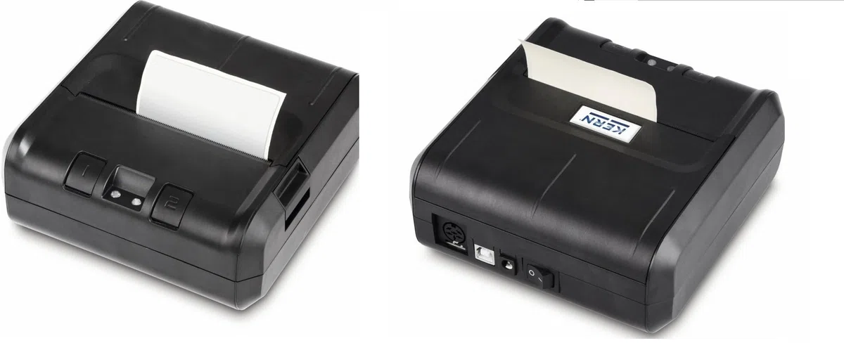 Impresora térmica RS-232 [Kern YKE-01] para imprimir pesas en etiquetas térmicas, compatible con todas las balanzas KERN 2016. ASCII capaz
