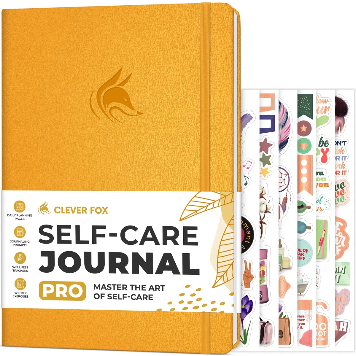 CF Self Care Journal PRO (más pequeño que A4 (7 x 10 pulgadas), color amarillo ámbar