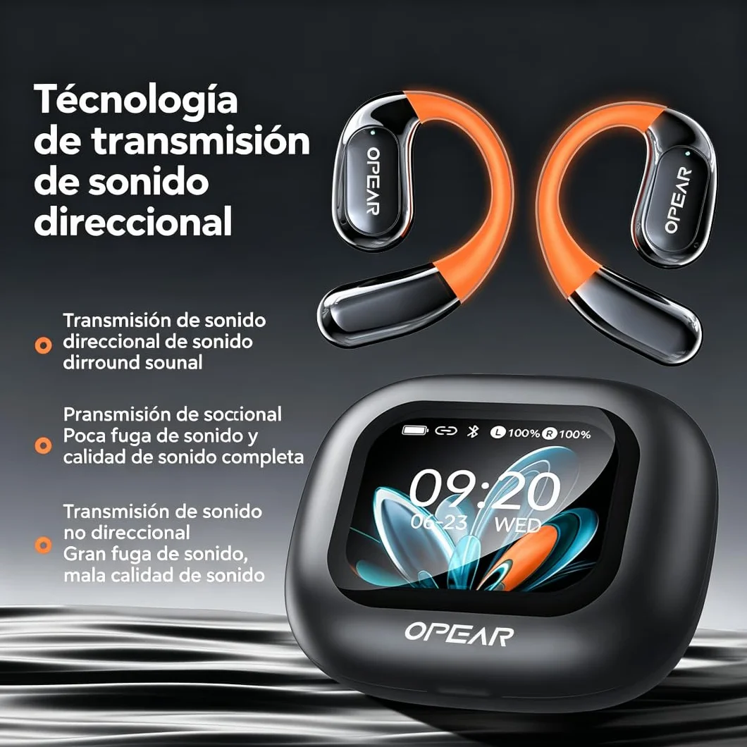 NE27 Auriculares Traductor en Tiempo Real, Auriculares Traductores Soportan 134 Idiomas, Auriculares con Traducción por IA y Pantalla, Compatible con iOS y Android, Ideal para viajes, estudio