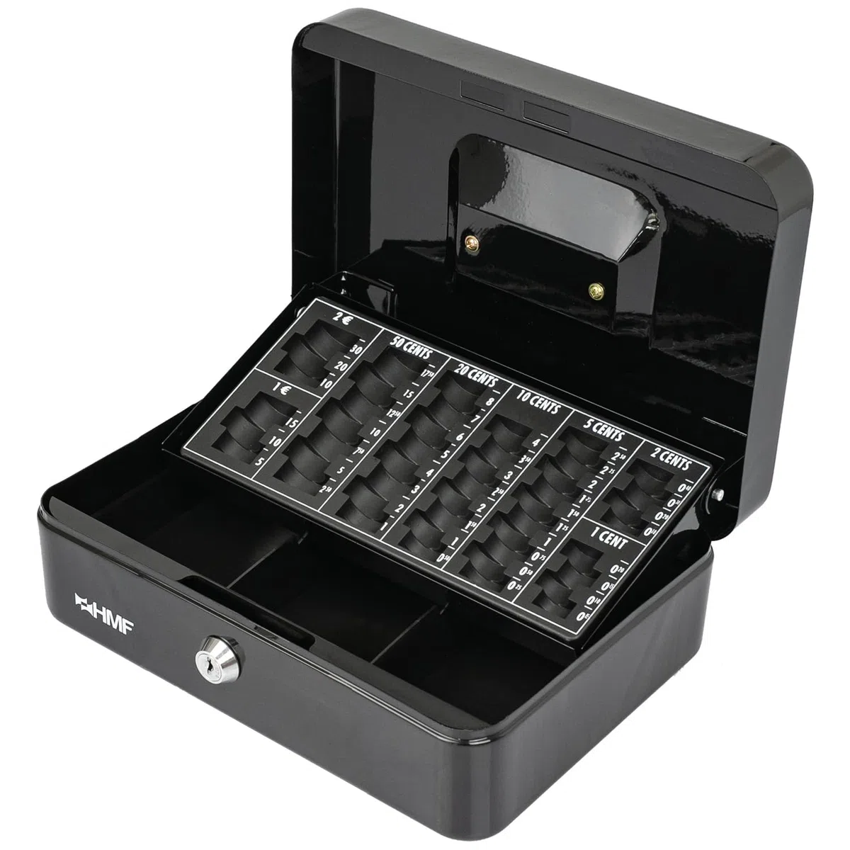 HMF 10022-02 Caja de caudales, para contar dinero 25 x 18 x 9 cm, negro