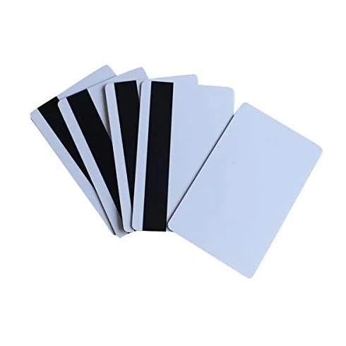 YARONGTECH En blanco blanco 200pcs tarjetas de plástico PVC de 30 mil tarjetas magnéticas Mag impresora para imprimir tarjetas de banda CR80