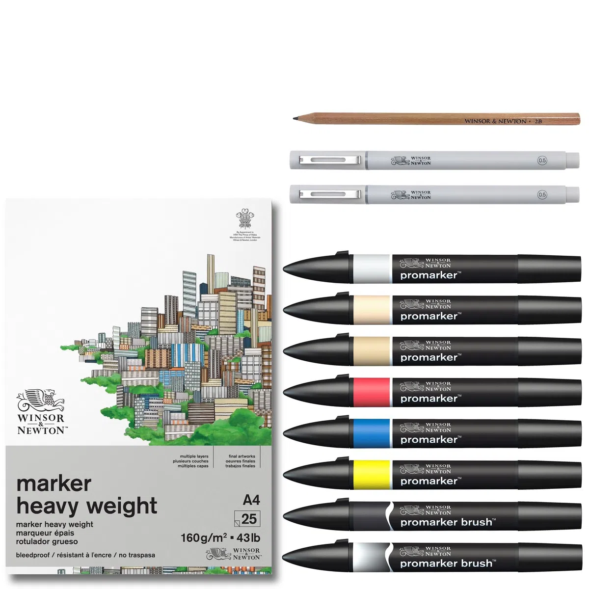 Winsor & Newton Promarker Mixed Media Set - Manga