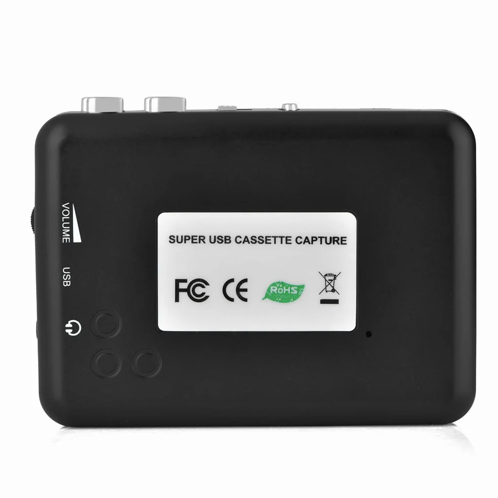 Cassette to MP3 Converter- Cassette Player USB Cassette Tape to PC MP3 CD Converter Capture, Cassette Recorder with Headphones, Fácil de Usar