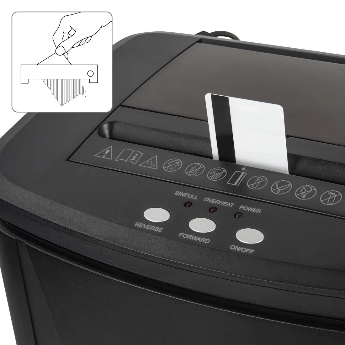 Hama |Trituradora de Papel con Nivel Seguridad E-3, P-4, T-4, 25L, Negro | Destructora papel, Dimensiones 37x 26x 52,3 cm, Max. Nivel ruido: 60 db, Max. Velocidad de corte: 2,2 m/min, PREMIUM AutoM120