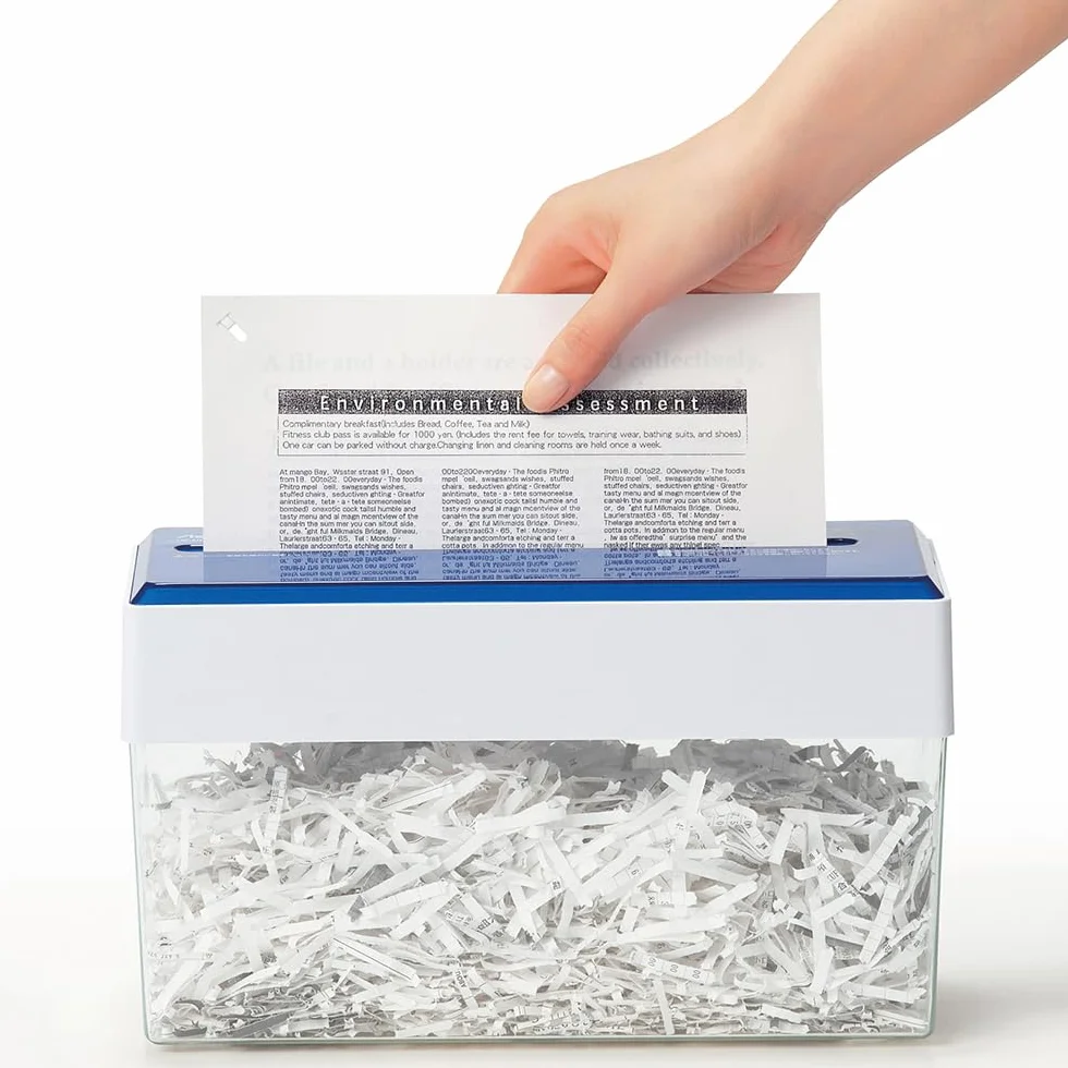 PLUS Grapadora sin grapas de escritorio 2 en 1 perforadora -10 hojas - burdeos