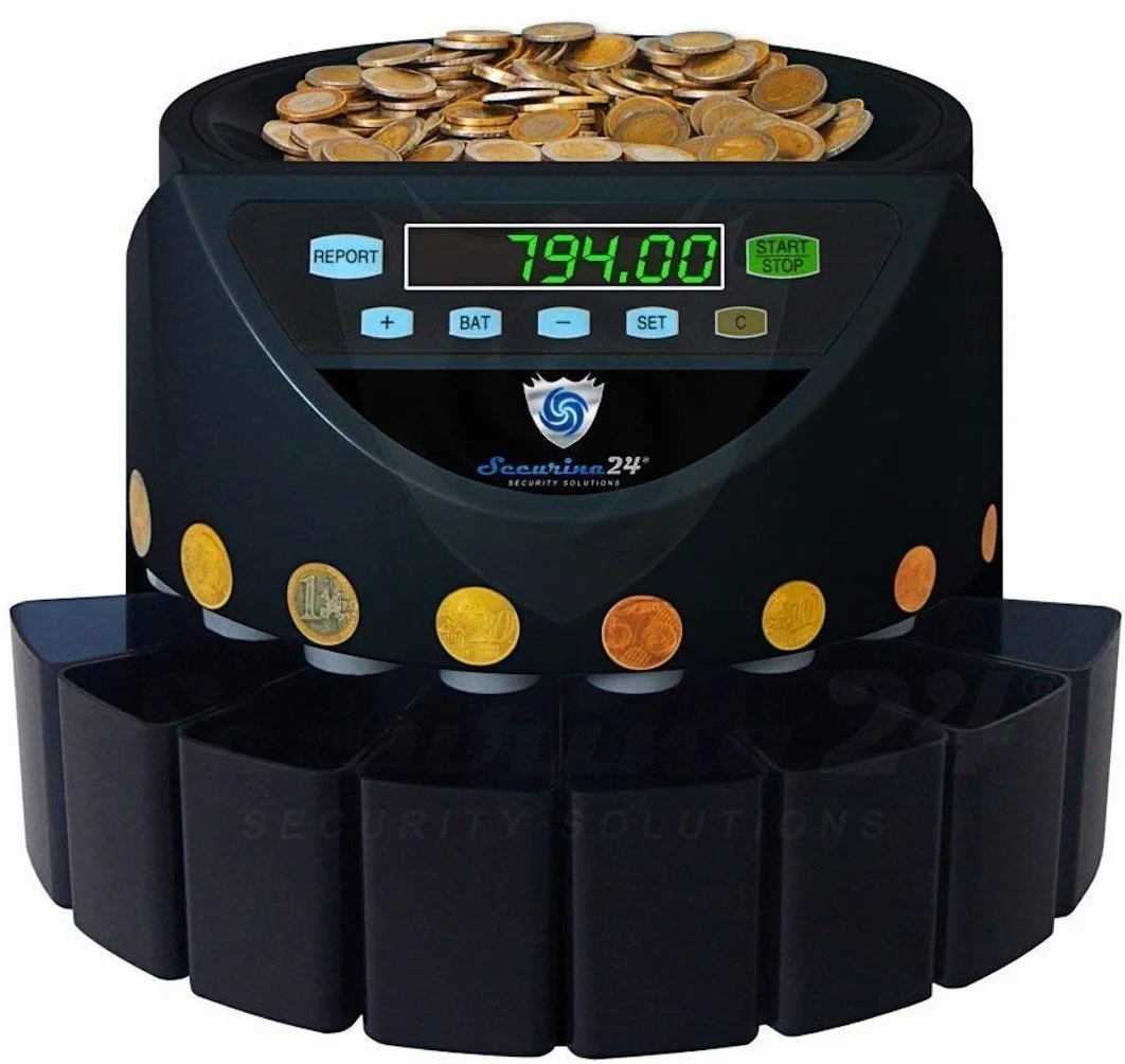 Securina24 SR1200BBB Automatyczny Licznik Monet Czarny