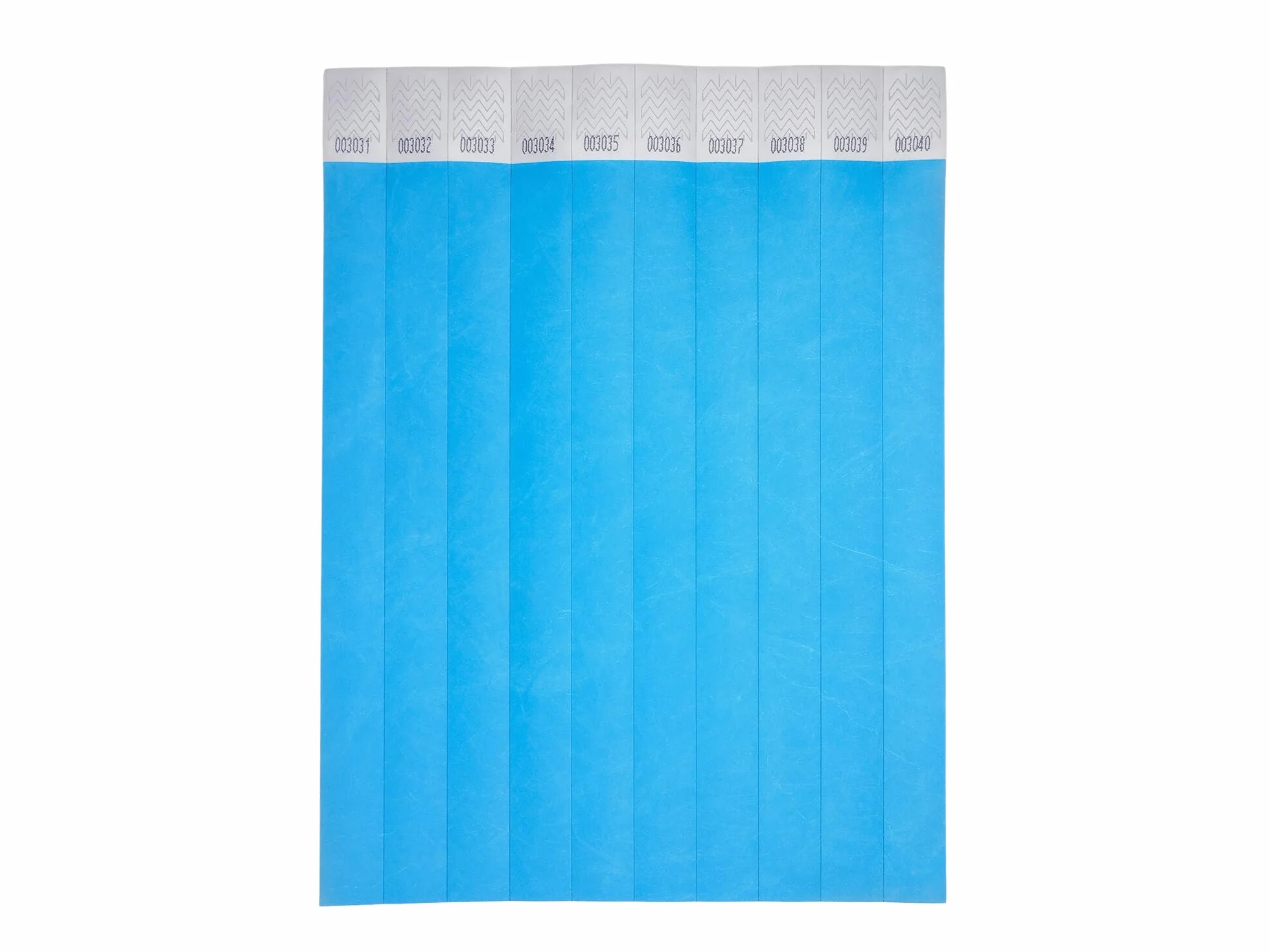 Avery España Pulseras de identificación Tyvek® resistentes al desgarro azul fluorescente 500 piezas