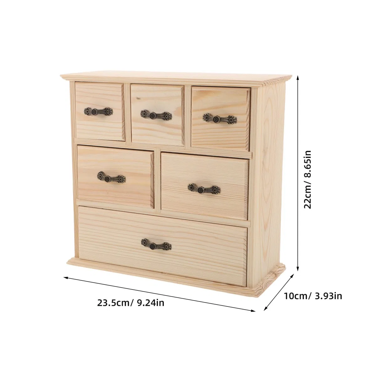 Cabilock Organizador de Escritorio de Madera Natural con Compacto y Versátil para Papelería Accesorios y Almacenamiento de Oficina el Escritorio