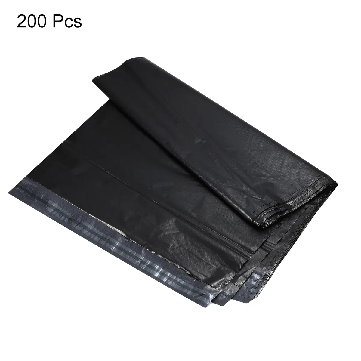 PATIKIL Polietileno Remitente Envío Bolsas 17.72x21.65 Pulgadas Auto Sello Adhesivo Impermeable Resistente Envío Sobres Bolsas para Ropa Pequeños Artículos Negro 200 Paquetes
