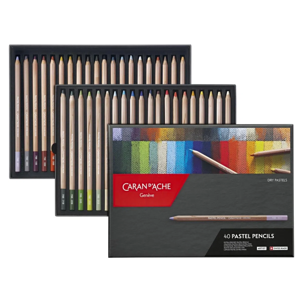 Caran D'Ache Lápices de colores pastel 40 *