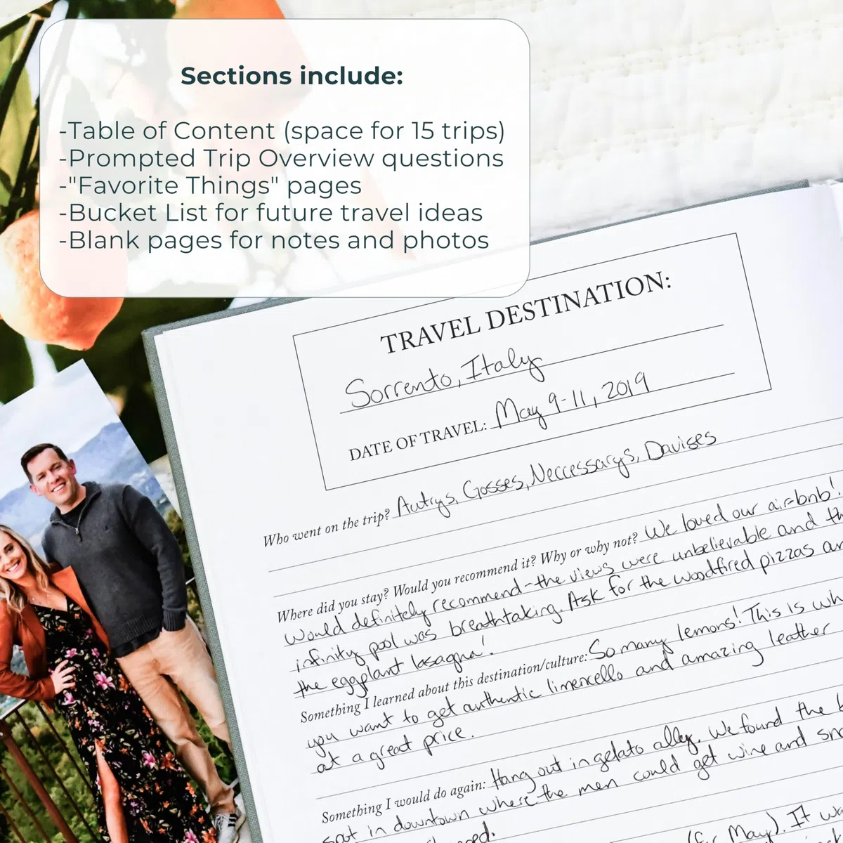 Diario de viaje de Duncan & Stone - Rose | Recuerdo de aventura | Registro de vacaciones, campamento y viaje por carretera | Regalo para viajeros