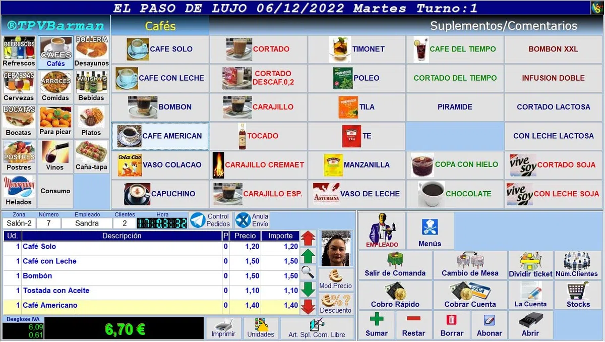 TPV Bares y Restaurantes Version VERI*FACTU