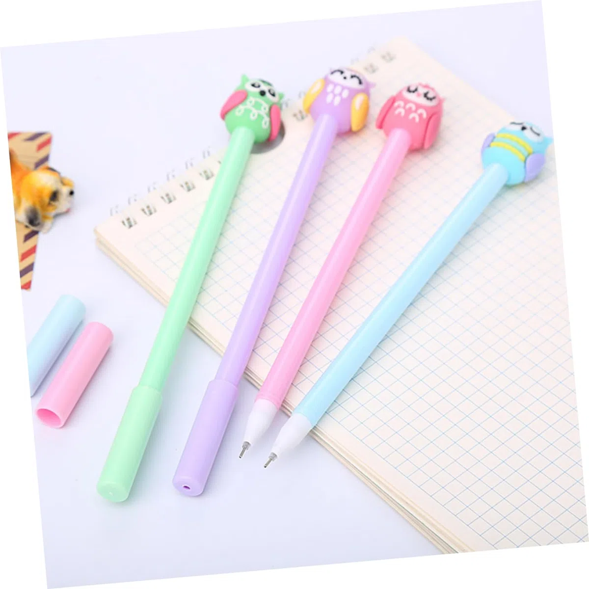 SHINEOFI 36piezas Bolígrafos De Gel Forma De Búho De Papelería Escolar Oficina Bolígrafos Creativos y Coloridos Para Estudiantes