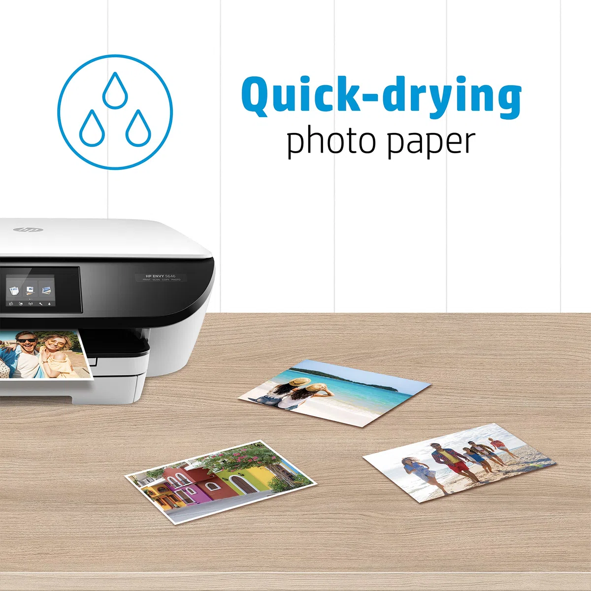 HP Everyday Q2510A, Papel fotográfico de tinta brillante, 200 g/m2, tamaño A4, paquete de 100 hojas, Negro/Azul/Blanco