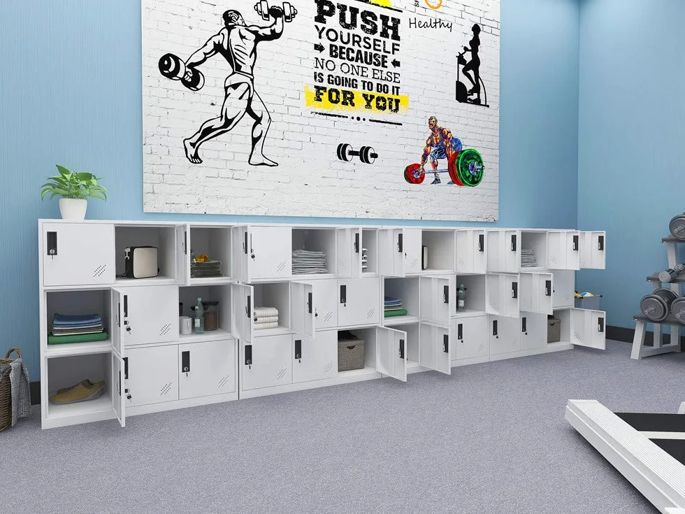 MECOLOR Armarios 4 6 9 Puertas para Empleados Oficina Hogar Supermercados Gimnasios