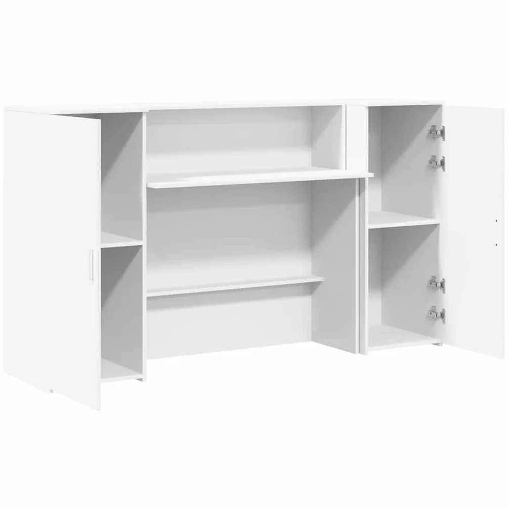 vidaXL Mostrador de recepción Blanco 180x50x103,5 cm Madera de ingeniería