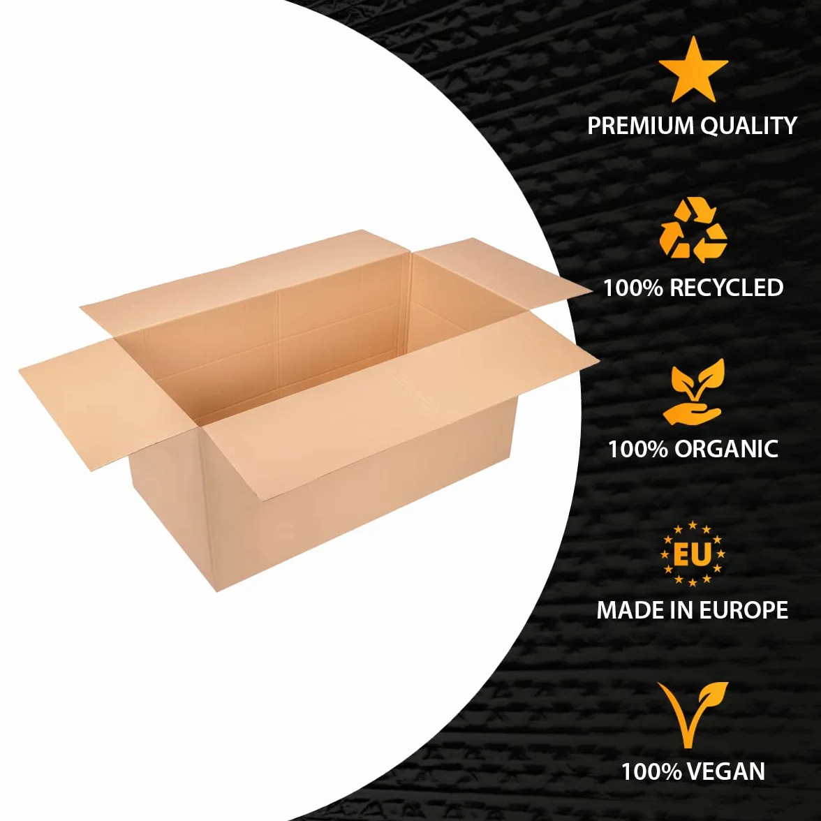 verpacking 2 cajas de cartón plegables de 1200 x 600 x 600 mm, eje BC, altura variable en 200 y 400 mm, cartón marrón DHL, tamaño máximo del paquete de DHL
