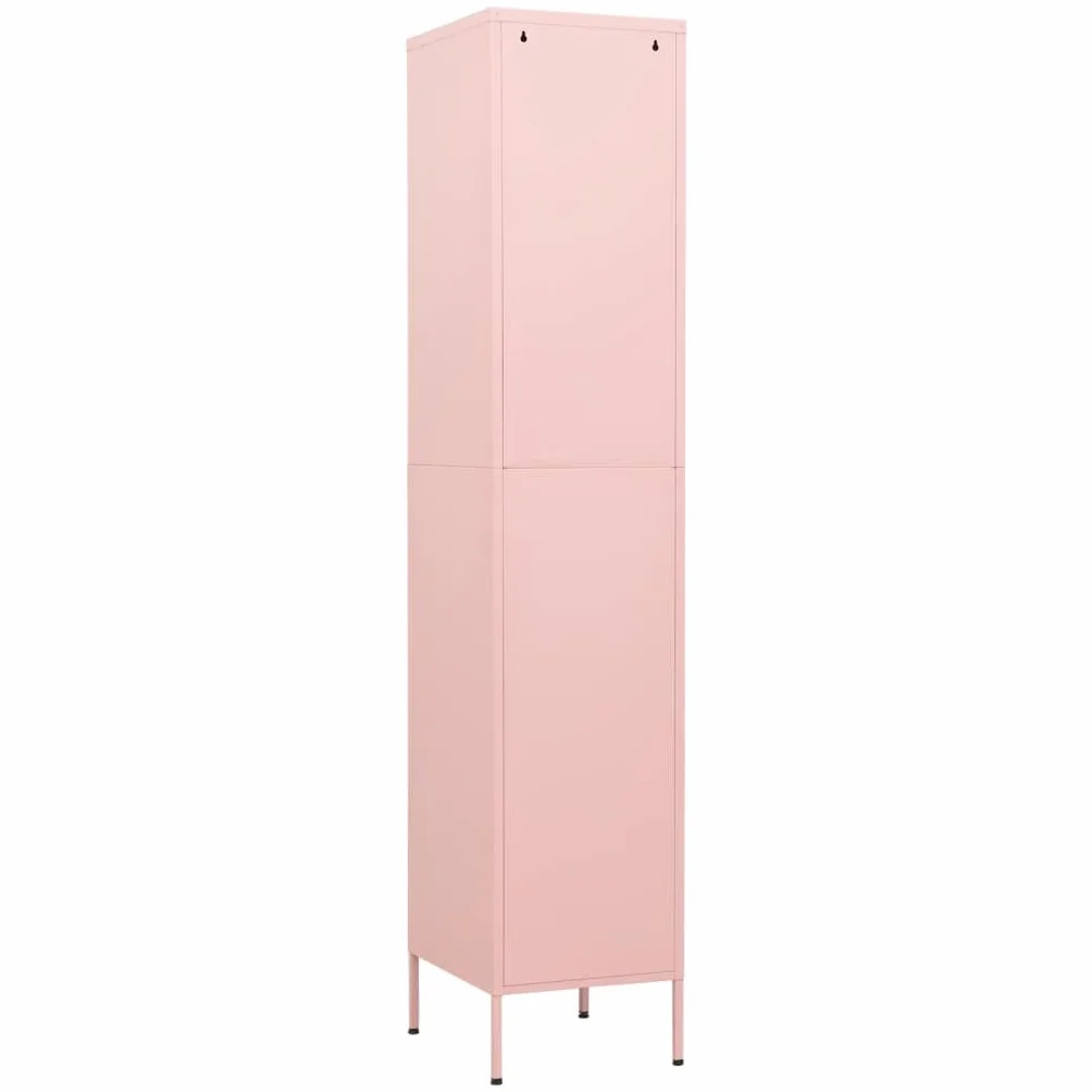vidaXL Armadio Rosa 35x46x180 cm Acciaio