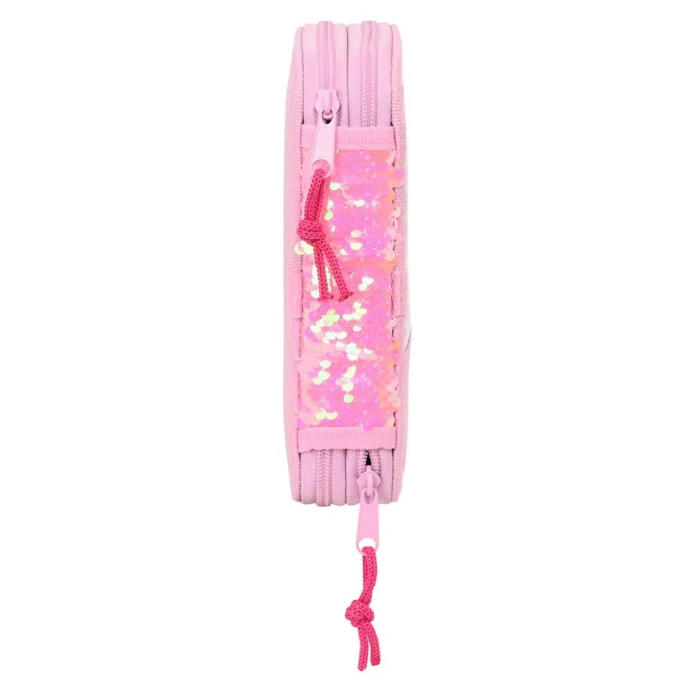 Safta-Plumier Doble Pqño 28 Pcs Nanana Sparkles 12,5X19,5X4Cm, Multicolor (412264854)