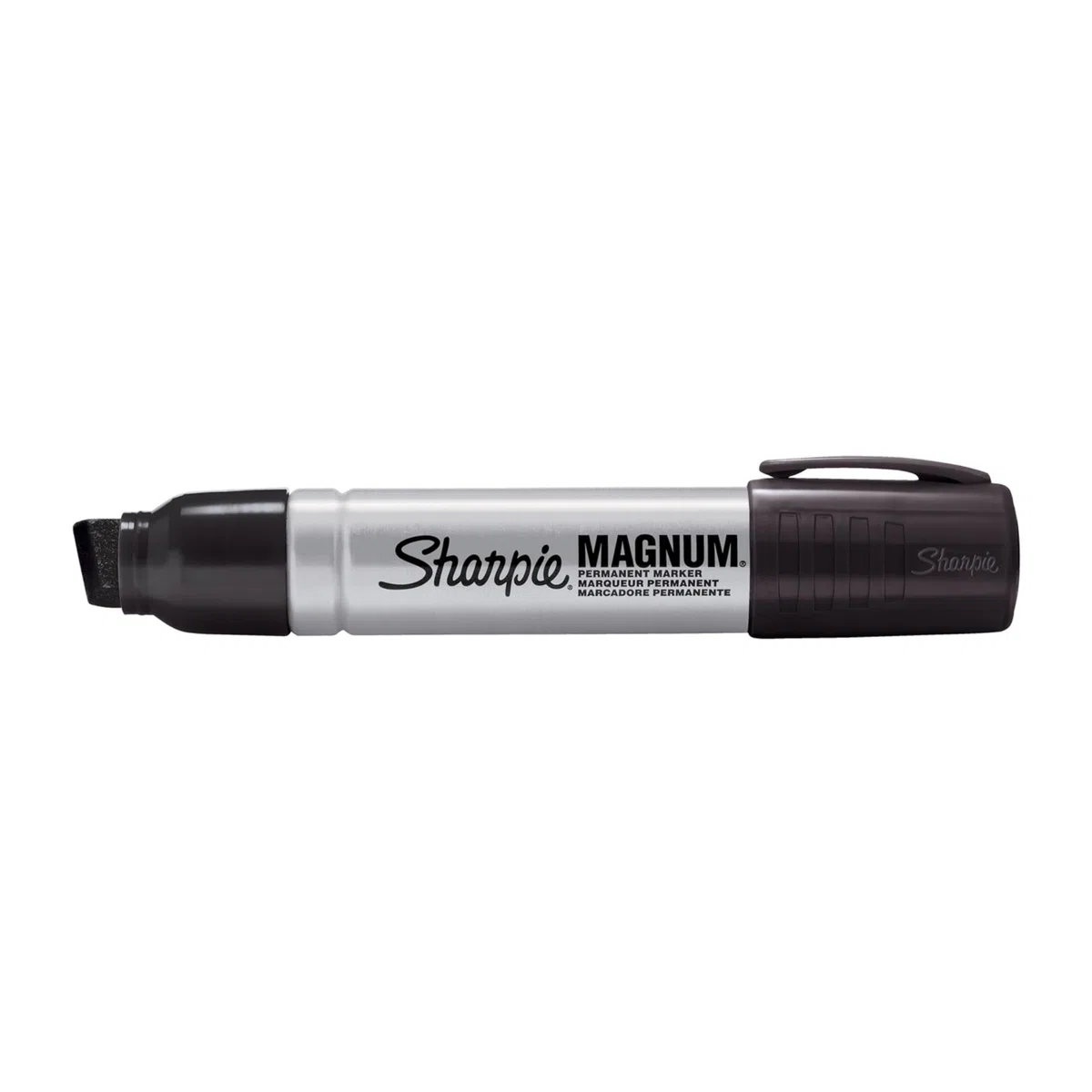 Sharpie Pro Magnum rotuladores permanentes | punta biselada | negro | caja de 12 marcadores