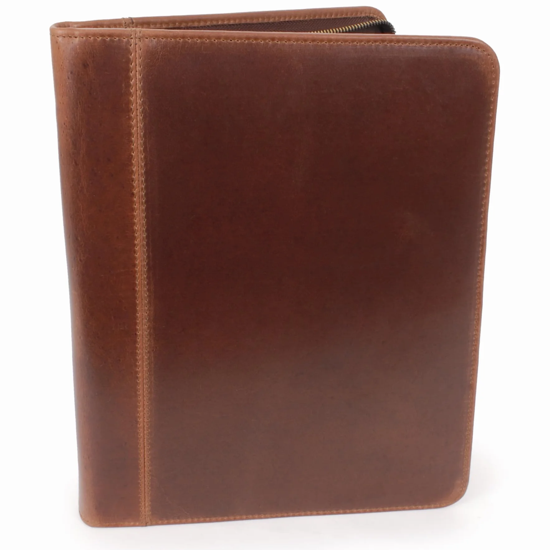 Portadocumentos Hombre en Cuero - Carpeta A4 y Portafolio de Viaje - Porta Tablet y Cuaderno de Trabajo - London - Marrón